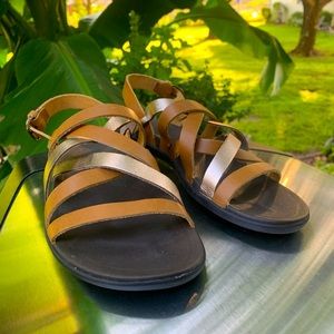 New, Leather OluKai Sandals